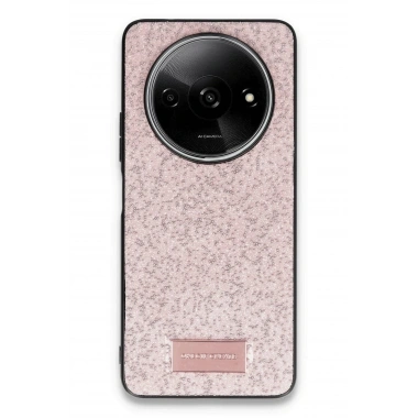 Mey İthalat®   Redmi A3 4G Bright Simli Kapak - Pembe