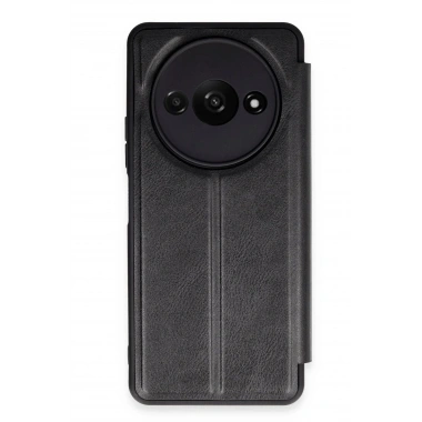 Mey İthalat®   Redmi A3 4G Kılıf Flip Cover - Siyah