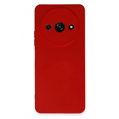 Mey İthalat®   Redmi A3 4G Kılıf Nano içi Kadife Silikon - Kırmızı
