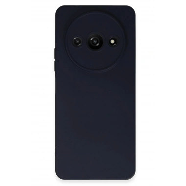 Mey İthalat®   Redmi A3 4G Kılıf Nano içi Kadife Silikon - Lacivert