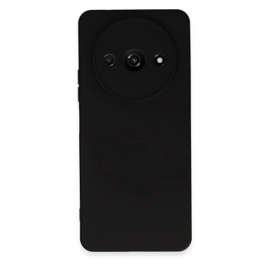 Mey İthalat®   Redmi A3 4G Kılıf Nano içi Kadife Silikon - Siyah