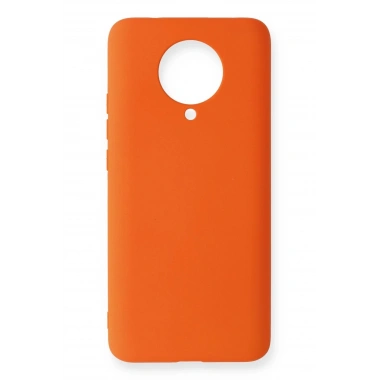 Mey İthalat®   Redmi K30 Pro Kılıf Nano içi Kadife Silikon - Turuncu