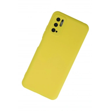 Mey İthalat®   Redmi Note 10 5G Kılıf Nano içi Kadife Silikon - Sarı