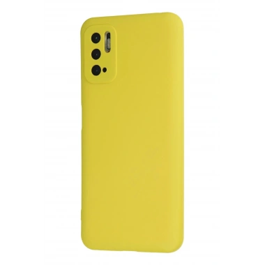Mey İthalat®   Redmi Note 10 5G Kılıf Nano içi Kadife Silikon - Sarı