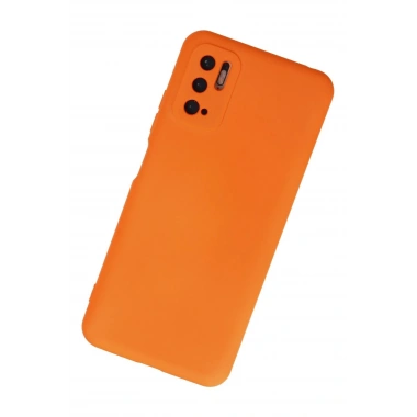 Mey İthalat®   Redmi Note 10 5G Kılıf Nano içi Kadife Silikon - Turuncu
