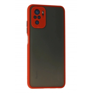 Mey İthalat®   Redmi Note 10 Kılıf Montreal Silikon Kapak - Kırmızı
