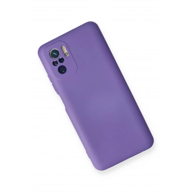 Mey İthalat®   Redmi Note 10 Kılıf Nano içi Kadife Silikon - Mor