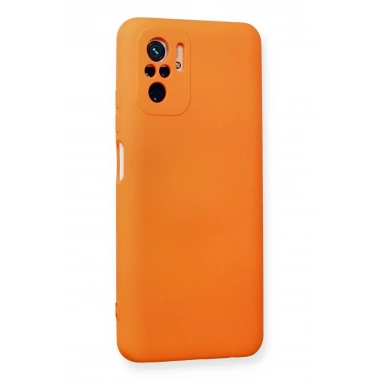Mey İthalat®   Redmi Note 10 Kılıf Nano içi Kadife Silikon - Turuncu
