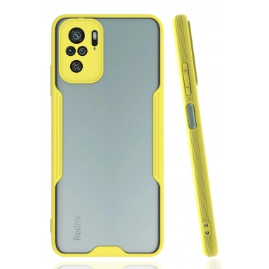 Mey İthalat®   Redmi Note 10 Kılıf Platin Silikon - Sarı