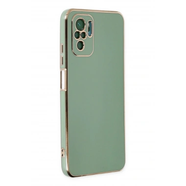 Mey İthalat®   Redmi Note 10 Kılıf Volet Silikon - Açık Yeşil