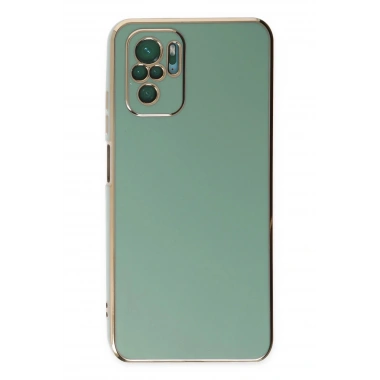 Mey İthalat®   Redmi Note 10 Kılıf Volet Silikon - Açık Yeşil