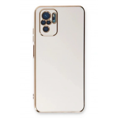Mey İthalat®   Redmi Note 10 Kılıf Volet Silikon - Beyaz