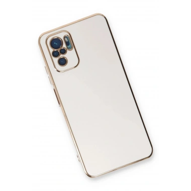 Mey İthalat®   Redmi Note 10 Kılıf Volet Silikon - Beyaz