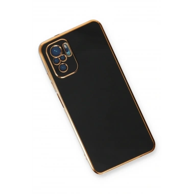 Mey İthalat®   Redmi Note 10 Kılıf Volet Silikon - Siyah