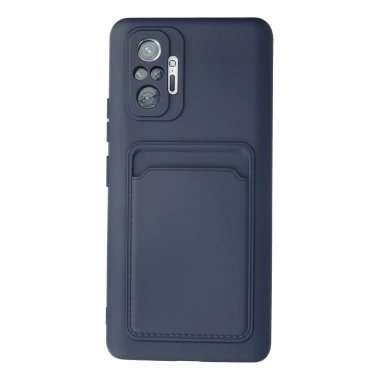 Mey İthalat®   Redmi Note 10 Pro Kılıf Kelvin Kartvizitli Silikon - Lacivert