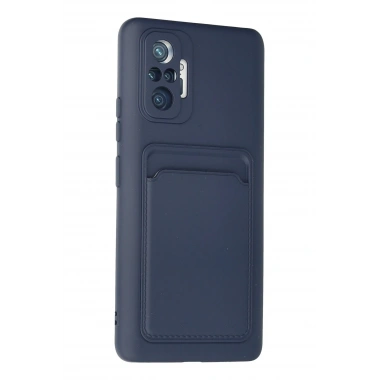 Mey İthalat®   Redmi Note 10 Pro Kılıf Kelvin Kartvizitli Silikon - Lacivert