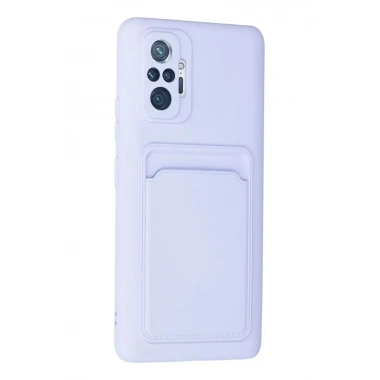 Mey İthalat®   Redmi Note 10 Pro Kılıf Kelvin Kartvizitli Silikon - Lila
