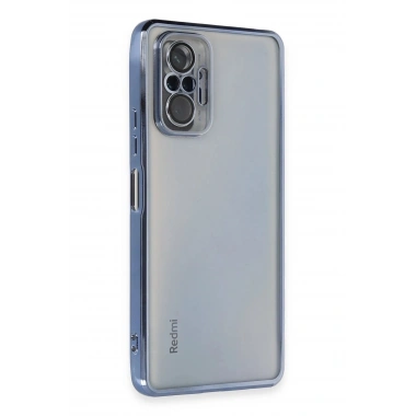 Mey İthalat®   Redmi Note 10 Pro Kılıf  Lensli Silikon - Açık Mavi