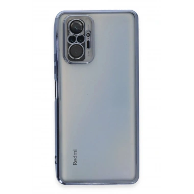 Mey İthalat®   Redmi Note 10 Pro Kılıf  Lensli Silikon - Açık Mavi