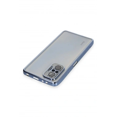 Mey İthalat®   Redmi Note 10 Pro Kılıf  Lensli Silikon - Açık Mavi