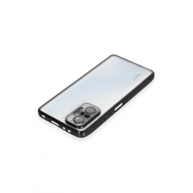 Mey İthalat®   Redmi Note 10 Pro Kılıf  Lensli Silikon - Siyah