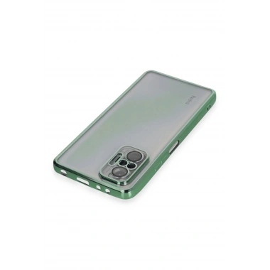 Mey İthalat®   Redmi Note 10 Pro Kılıf  Lensli Silikon - Yeşil