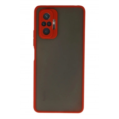 Mey İthalat®   Redmi Note 10 Pro Kılıf Montreal Silikon Kapak - Kırmızı