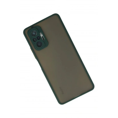 Mey İthalat®   Redmi Note 10 Pro Kılıf Montreal Silikon Kapak - Yeşil
