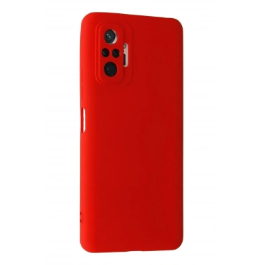Mey İthalat®   Redmi Note 10 Pro Kılıf Nano içi Kadife Silikon - Kırmızı