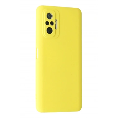 Mey İthalat®   Redmi Note 10 Pro Kılıf Nano içi Kadife Silikon - Sarı