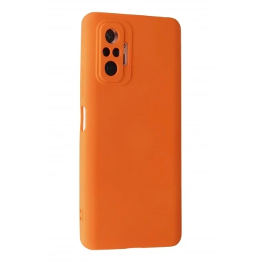 Mey İthalat®   Redmi Note 10 Pro Kılıf Nano içi Kadife Silikon - Turuncu