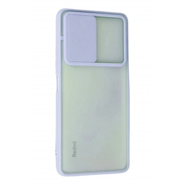 Mey İthalat®   Redmi Note 10 Pro Kılıf Palm Buzlu Kamera Sürgülü Silikon - Lila