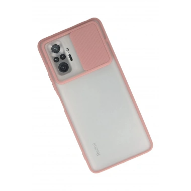 Mey İthalat® Redmi Note 10 Pro Kılıf Palm Buzlu Kamera Sürgülü Silikon - Pembe