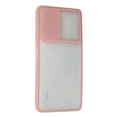 Mey İthalat® Redmi Note 10 Pro Kılıf Palm Buzlu Kamera Sürgülü Silikon - Pembe