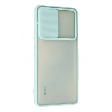 Mey İthalat®   Redmi Note 10 Pro Kılıf Palm Buzlu Kamera Sürgülü Silikon - Turkuaz