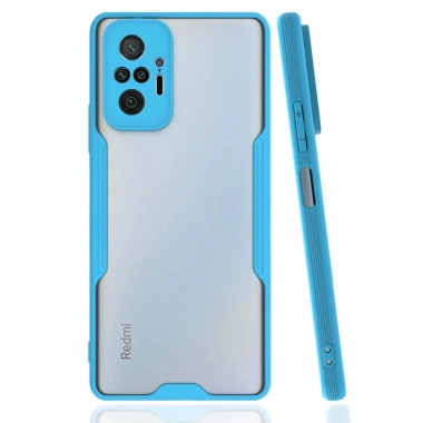 Mey İthalat®   Redmi Note 10 Pro Kılıf Platin Silikon - Mavi