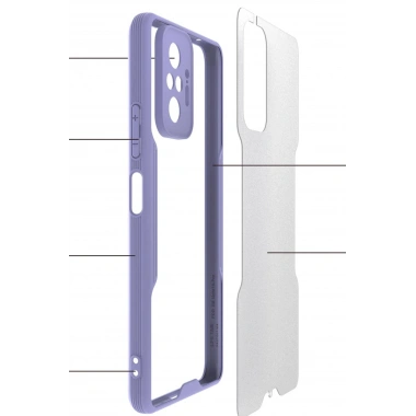 Mey İthalat®   Redmi Note 10 Pro Kılıf Platin Silikon - Mavi