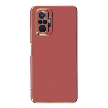 Mey İthalat®   Redmi Note 10 Pro Kılıf Volet Silikon - Kırmızı