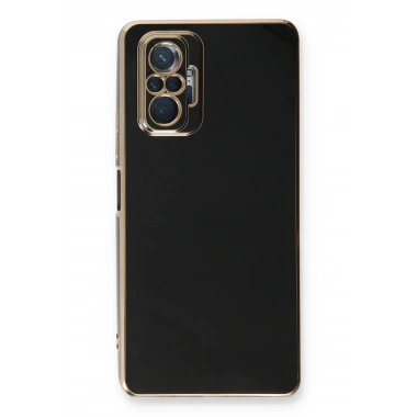 Mey İthalat®   Redmi Note 10 Pro Kılıf Volet Silikon - Siyah