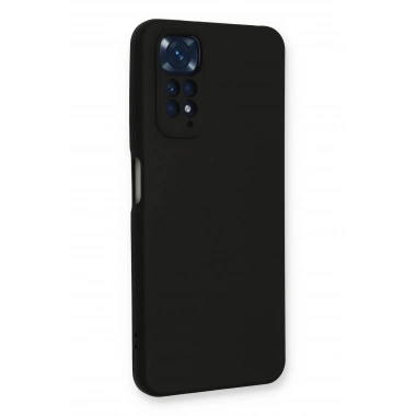 Mey İthalat®   Redmi Note 11 Kılıf Nano içi Kadife Silikon - Siyah