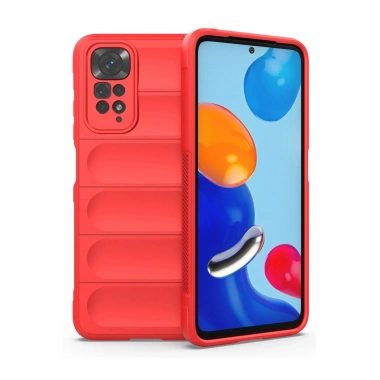 Mey İthalat®   Redmi Note 11 Kılıf Optimum Silikon - Kırmızı
