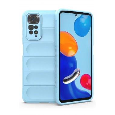 Mey İthalat®   Redmi Note 11 Kılıf Optimum Silikon - Sky Blue