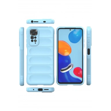 Mey İthalat®   Redmi Note 11 Kılıf Optimum Silikon - Sky Blue