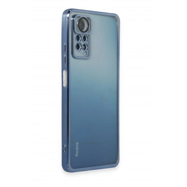 Mey İthalat®   Redmi Note 11 Pro Kılıf  Lensli Silikon - Açık Mavi