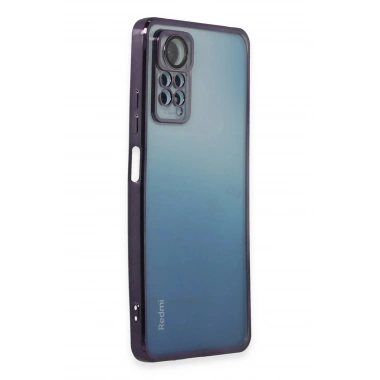 Mey İthalat®   Redmi Note 11 Pro Kılıf  Lensli Silikon - Mor