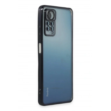 Mey İthalat®   Redmi Note 11 Pro Kılıf  Lensli Silikon - Siyah
