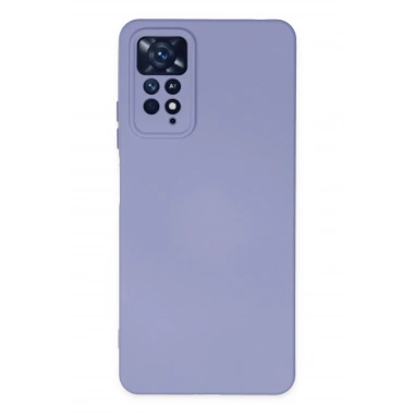 Mey İthalat®   Redmi Note 11 Pro Kılıf Nano içi Kadife Silikon - Lila