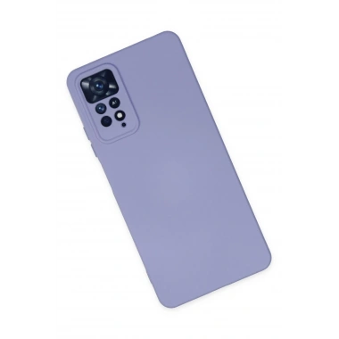 Mey İthalat®   Redmi Note 11 Pro Kılıf Nano içi Kadife Silikon - Lila