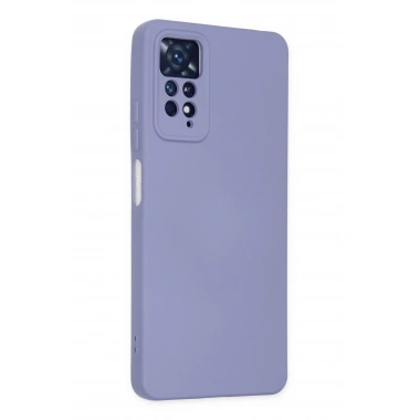 Mey İthalat®   Redmi Note 11 Pro Kılıf Nano içi Kadife Silikon - Lila