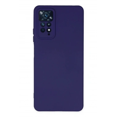 Mey İthalat®   Redmi Note 11 Pro Kılıf Nano içi Kadife Silikon - Mor